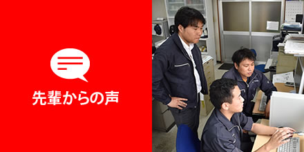 先輩からの声